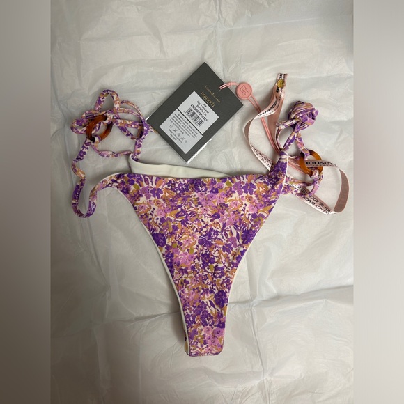 NWT House of CB Floral Print Reversible Bikini Bottoms - Picture 7 of 8